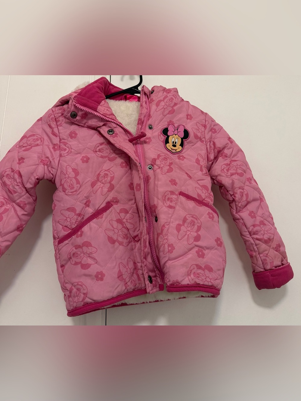 Disney Pink Minnie Mouse Quilted Puffer Jacket